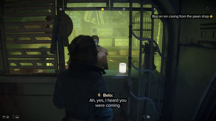 The yellow indicator will lead you to the shop in town - Star Wars Outlaws: New Tricks - walkthrough - Toshara - Star Wars Outlaws Guide