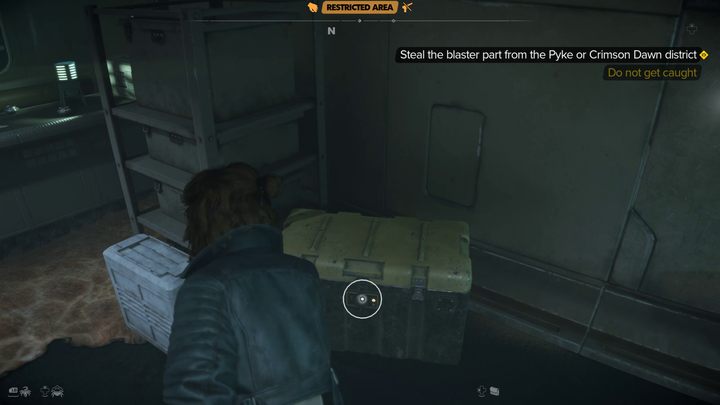 The relevant parts are in the box - Star Wars Outlaws: New Tricks - walkthrough - Toshara - Star Wars Outlaws Guide