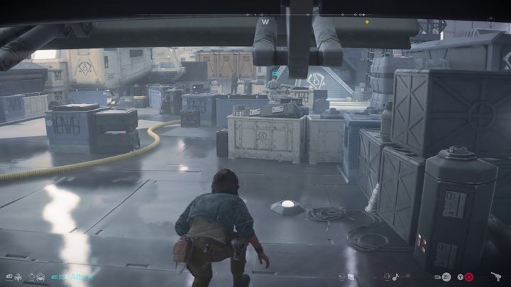 Once you land, leave the ship - Star Wars Outlaws: False Flag - walkthrough - Toshara - Star Wars Outlaws Guide