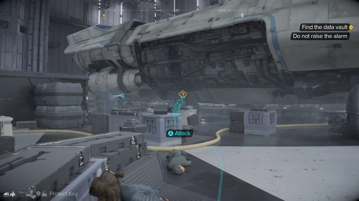 This path is swarming with enemies , so use all the tricks in Kay' - Star Wars Outlaws: False Flag - walkthrough - Toshara - Star Wars Outlaws Guide