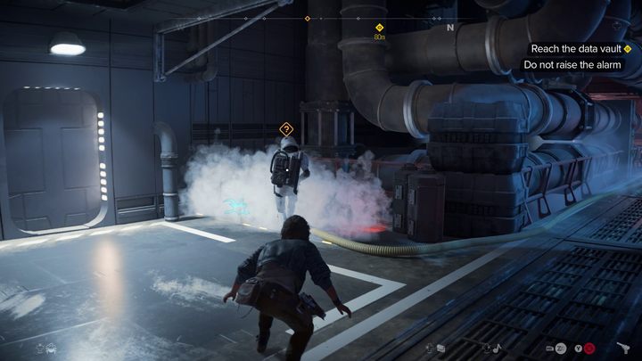 Follow the mission marker through subsequent corridors and rooms - Star Wars Outlaws: False Flag - walkthrough - Toshara - Star Wars Outlaws Guide