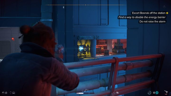 When you get to a wide corridor, a fight will start - Star Wars Outlaws: False Flag - walkthrough - Toshara - Star Wars Outlaws Guide