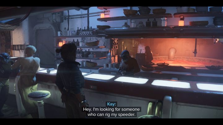 From the information provided by the mechanic and Danka you can learn that you can find the right person in Jaunta's Hope - Star Wars Outlaws: The Mechanic - walkthrough - Toshara - Star Wars Outlaws Guide