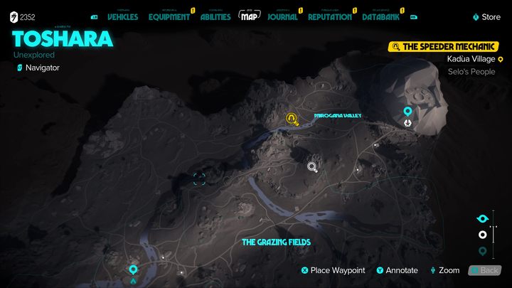 2 - Star Wars Outlaws: The Mechanic - walkthrough - Toshara - Star Wars Outlaws Guide