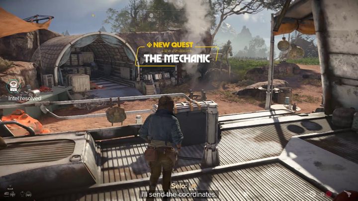 Talk to Selo - Star Wars Outlaws: The Mechanic - walkthrough - Toshara - Star Wars Outlaws Guide