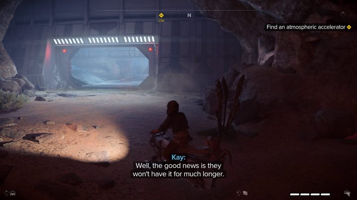 Get on the speeder and ride to the end of the tunnel - Star Wars Outlaws: The Mechanic - walkthrough - Toshara - Star Wars Outlaws Guide