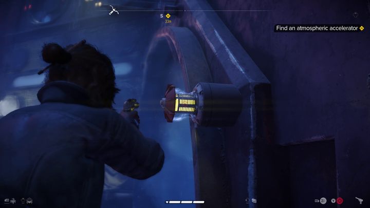 To progress through some of the climbing sequences you will need to destroy the fan power supplies - Star Wars Outlaws: The Mechanic - walkthrough - Toshara - Star Wars Outlaws Guide