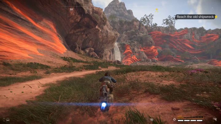 The quest marker will lead you to the shipwreck south-west of the Imperial base - Star Wars Outlaws: The Wreck - walkthrough - Toshara - Star Wars Outlaws Guide