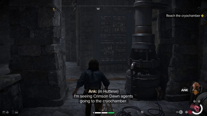 After the fight, Ank will inform you over the radio that the Crimson Dawn is heading to the cryochamber to steal an important artifact for the Ashiga Clan - Star Wars Outlaws: The Hive - walkthrough - Kijimi - Star Wars Outlaws Guide