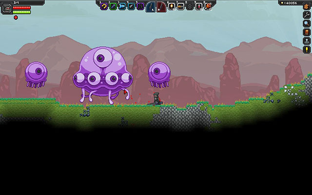 A gummy bear and its minions - Bosses - Planetary Guide - Starbound - Beta - Game Guide and Walkthrough