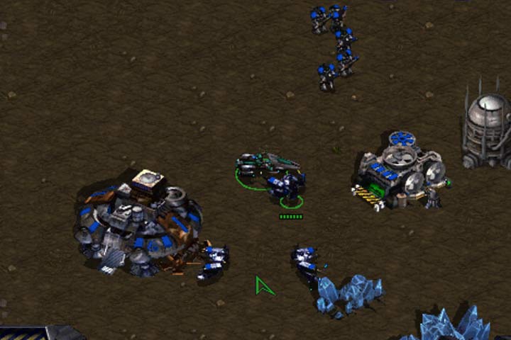 Raynors vehicle can be repaired by a SCV. - Mission 1 - Wasteland | Terrans | Campaign Walkthrough - Terrans - StarCraft: Remastered Game Guide