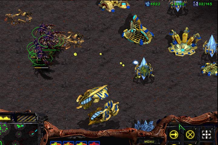 A group of Guardian bombers can easily deal with lesser groups of hostiles and fortifications, but they are completely defenseless against enemy fighters. Keep a Mutalisk squad in reserve. - Mission 6 - The Dark Templar | Zerg | Campaign Walkthrough - Zerg - StarCraft: Remastered Game Guide