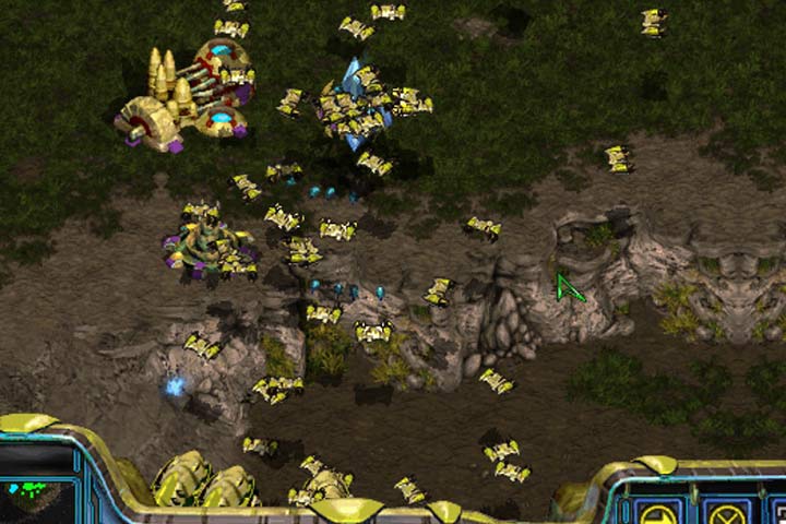 Destroy the Protoss base, attacking from the riverside where defense is the weakest. - Mission 8 - The Trial of Tassadar | Protoss | Campaign Walkthrough - Protoss - StarCraft: Remastered Game Guide