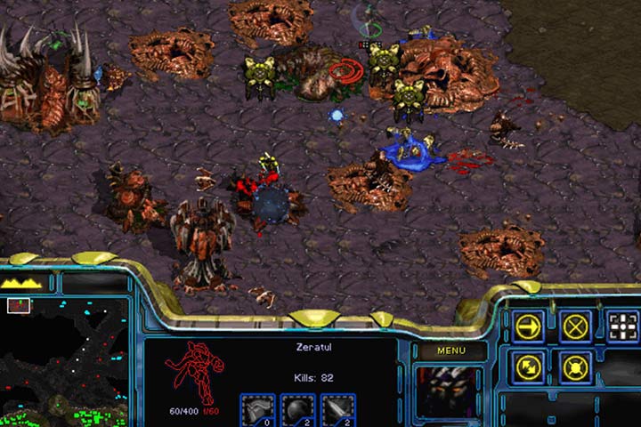 Remember that Zeratul is the only one capable of killing both targets - the Cerberate. You can use your units to weaken the enemies, allowing Zeratul to finish the job. - Mission 9 - Shadow Hunters | Protoss | Campaign Walkthrough - Protoss - StarCraft: Remastered Game Guide