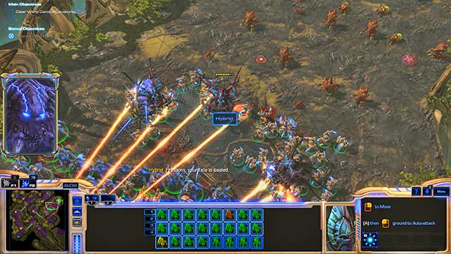 Keep walking south after defeating the zerg [9] and destroy the fourth hive [H4] - Mission 1 - For Aiur! - Campaign - Legacy of the Void - StarCraft II: Legacy of the Void - Game Guide and Walkthrough