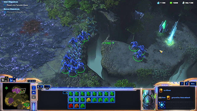 A second, much bigger enemy base can be found north [4] - Mission 2 - The Growing Shadow - Campaign - Legacy of the Void - StarCraft II: Legacy of the Void - Game Guide and Walkthrough
