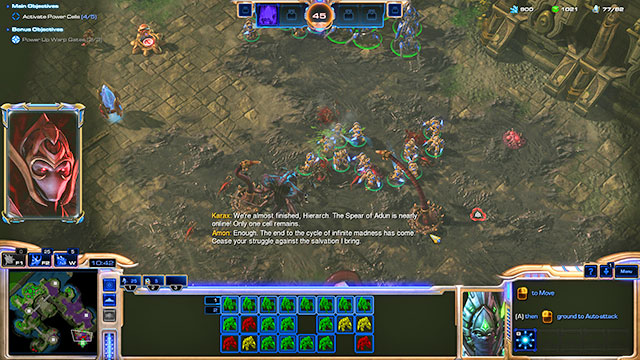 Another group of nydus worms, this time six of them, will appear when you activate the fourth power cell - Mission 3 - The Spear of Adun - Campaign - Legacy of the Void - StarCraft II: Legacy of the Void - Game Guide and Walkthrough