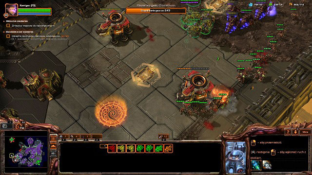 Once the infected attack again, you will be able to strike at [8] and [9] - Infested - Skygeirr Missions - StarCraft II: Heart of the Swarm - Game Guide and Walkthrough