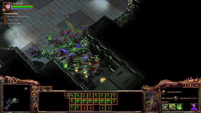 You will have to fight several skirmishes here, with the enemies coming out of the side corridors - Conviction - Space missions - StarCraft II: Heart of the Swarm - Game Guide and Walkthrough