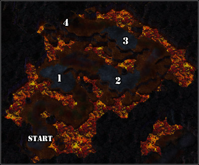 Accordingly to the plan, the three explosions have caused the tunnels to be flooded with lava - Belly of the Beast, part 4 - Campaign - Final missions - StarCraft II: Wings of Liberty - Game Guide and Walkthrough
