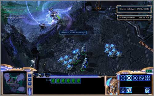 The Ultralisk will probably break through the barrier quickly, but you should already have an answer to that, in form of Psi units - Psionic Assault, part 2 - Challenges - StarCraft II: Wings of Liberty - Game Guide and Walkthrough