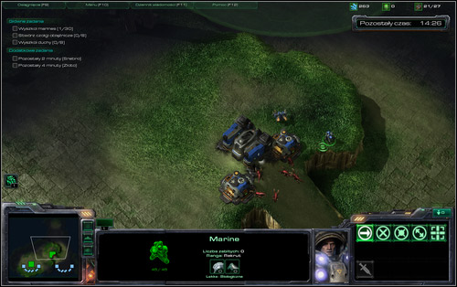 Send the starting SCVs to collect crystals, training two more - Opening Gambit - Challenges - StarCraft II: Wings of Liberty - Game Guide and Walkthrough