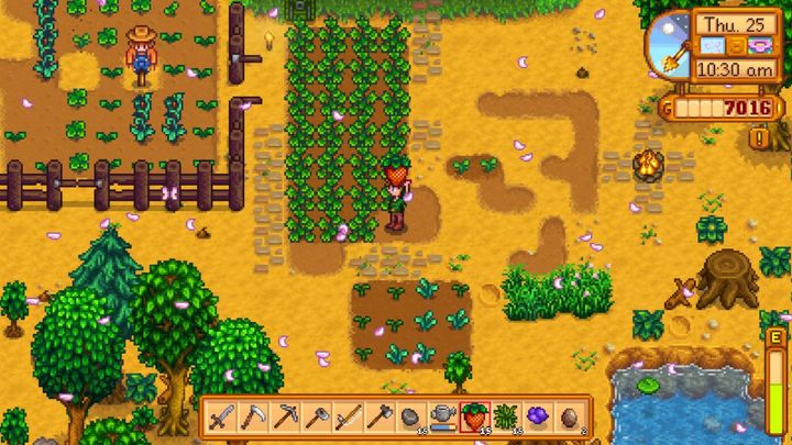 Strawberries bear fruit several times and they are very profitable in Spring. - 20 hints for starters | Quick start - Quick start - Stardew Valley Game Guide