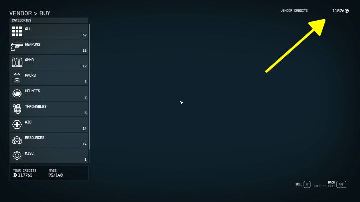 1 - Starfield: When do the merchants get their credits reset? - Starfield: Equipment - Starfield Guide