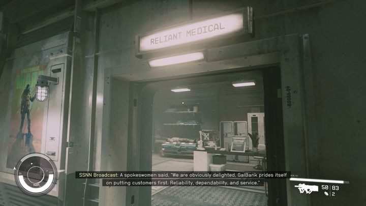 This is a spot for all kinds of medical services - Starfield: Merchants and shops - Cydonia - Starfield: Stores and services - Starfield Guide