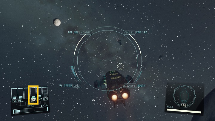 Shields (SHD) determine how much punishment your ship can take before going up in flames - Starfield: How to redirect power to the different systems of the ship? - Starfield: Ship - Starfield Guide