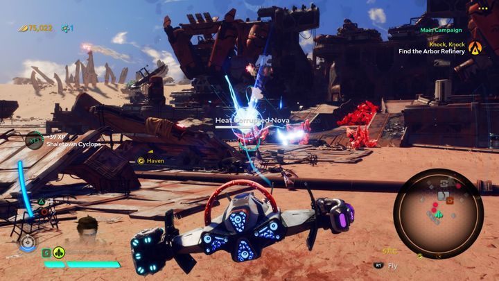 Shaletown has two vaults - to get there you have to destroy the Nova and to break through the door - Ruins on Kirite planet in Starlink Battle for Atlas - Kirite - Starlink Battle for Atlas Guide