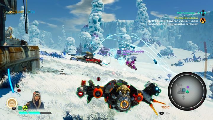 A shelter can be found here - Ruins on Tundria planet in Starlink Battle for Atlas - Tundria - Starlink Battle for Atlas Guide