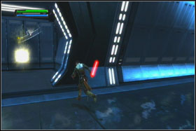 After jumping on the second side of the ramp, you will meet Coda's soldiers - Mission 01: TIE Fighter Factory - part 1 - Walkthrough - Star Wars: The Force Unleashed - Game Guide and Walkthrough