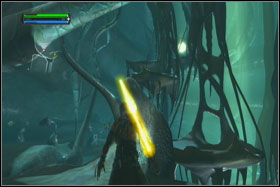 The fourth (Unstable Red Light Saber Crystal) is located just ahead of the exit from the cave - Mission 03: Felucia - Walkthrough - Star Wars: The Force Unleashed - Game Guide and Walkthrough