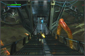 No go to rear part of the machine and look down - Mission 07: Imperial Felucia - part 2 - Walkthrough - Star Wars: The Force Unleashed - Game Guide and Walkthrough