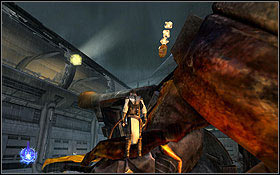 Destroy the first cannon and jump down onto the courtyard - Kamino - The Return - Walkthrough - Star Wars: The Force Unleashed II - Game Guide and Walkthrough