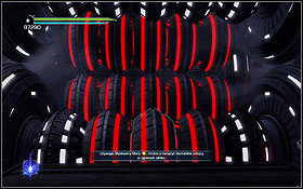 Do the same with the next coil - the ring is behind it, so you must get a bit closer - The Salvation - The Battle for The Salvation - Walkthrough - Star Wars: The Force Unleashed II - Game Guide and Walkthrough