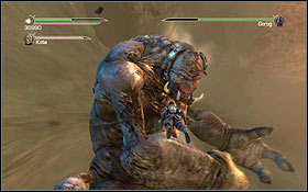 Gorog is a tough one, so the last act will be played as you're falling onto the planet surface - Cato Neimoidia - Tarko-se Arena - Walkthrough - Star Wars: The Force Unleashed II - Game Guide and Walkthrough