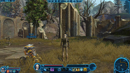 When you find a breach in the wall, use it and run, following the arrows on the map above - Galactic History 11 (Matrix Shard) - Datacrons - Star Wars: The Old Republic Game Guide