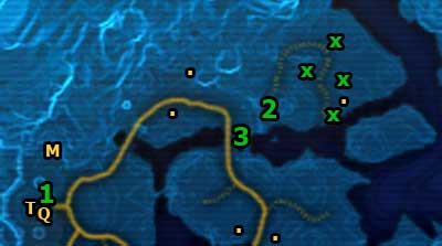 Talk to Master Relnex standing in [1] and agree to help him - (L02) Early Lessons - Tython - Star Wars: The Old Republic Game Guide