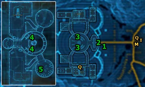 To get this mission, talk to Hallen, whos standing in [1] - (L02) Wisdom of Elders - Jedi Consular - Star Wars: The Old Republic Game Guide