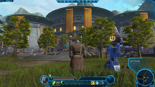 Enter the room in [11] to complete the mission and talk to Master Yuon Par - (L01) The Path of a Jedi - Jedi Consular - Star Wars: The Old Republic Game Guide