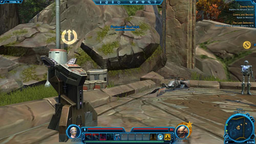 Go west, to Lower Kaleth through the gate in [2] - (L06) Enemy Force - Jedi Knight - Star Wars: The Old Republic Game Guide