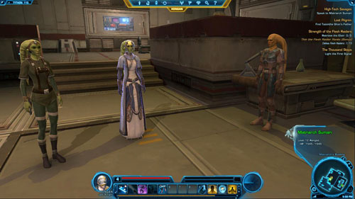 Next, use the destroyed village exit in [8] to head south to The Hollows - (L05) High-tech Savages - Jedi Knight - Star Wars: The Old Republic Game Guide