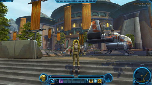 Speak to Master Satele Shan - (L01) Attack of the Flesh Raiders - Jedi Knight - Star Wars: The Old Republic Game Guide