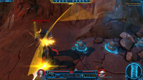 Talk to Callef - (L01) Attack of the Flesh Raiders - Jedi Knight - Star Wars: The Old Republic Game Guide