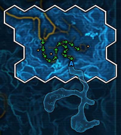 For discovering this location you will receive 262 XP - (11) Tythos Ridge - Places - Star Wars: The Old Republic Game Guide