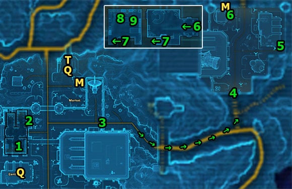 You begin the mission in [1] - (L05) The Spy - Trooper - Star Wars: The Old Republic Game Guide