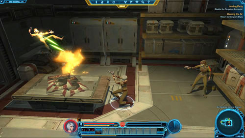 Examine the computer in [5] - (L02) Landing Party - Smuggler - Star Wars: The Old Republic Game Guide