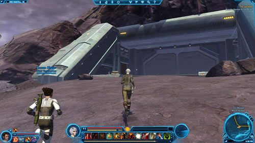 Make your way through the network of corridors to get to an open yard surrounded by lava - (L11) Hitting Where it Hurts - Smuggler - Star Wars: The Old Republic Game Guide